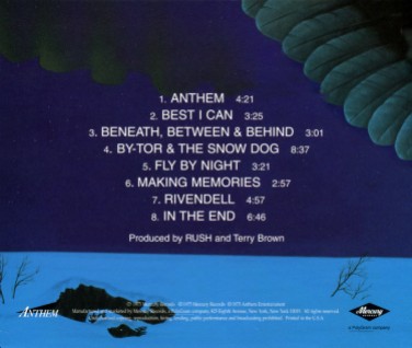 Fly by Night - Back Cover